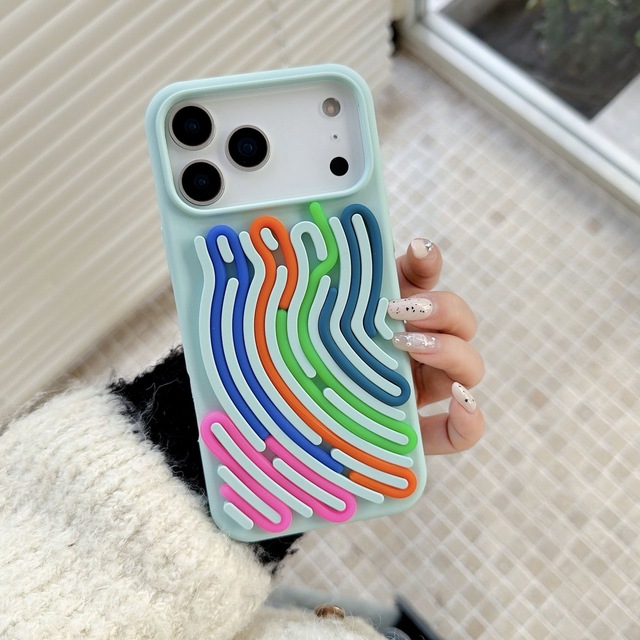 3D Silicone Phone Case Shockproof Cute for iPhone