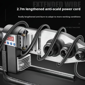 Herramienta de soldadura de fusión en caliente <span class=keywords><strong>PPR</strong></span>, pantalla <span class=keywords><strong>Digital</strong></span>, máquina de fusión en caliente, cabezal de troquel templado ajustable, máquina de soldadura de fusión en caliente - Product Image 4