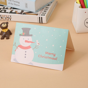 Vente en gros de petites cartes de voeux de Noël mignonnes papier cartonné vierge avec papier kraft fantaisie pour les célébrations de Noël d'<span class=keywords><strong>entreprise</strong></span> - Product Image 1