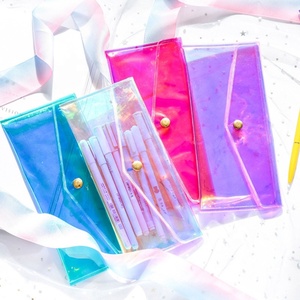 Beliebte farbige klare transparente Kunststoff umschlag Tasche Laser <span class=keywords><strong>PVC</strong></span> Umschlag Tasche - Product Image 4