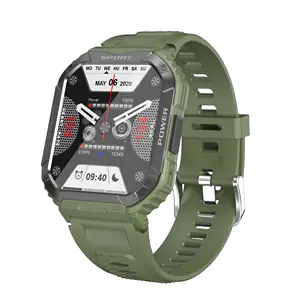 Smartwatch esportivo para homens, smartwatch compatível com Android Ios, monitoramento de saúde e pressão arterial, à prova d'água, personalizado por atacado