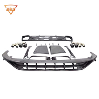 Kit carrosserie pour Audi Q8 Facelift style ABT 2019-2023, kit aérodynamique en fibre de carbone