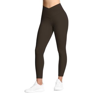 FOXA Leggings de yoga pour femme, taille haute, effet ventre plat en V, en Spandex et Nylon, pour le fitness et l'entraînement - Product Image 6