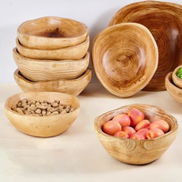Moderne houten fruitschaal, dienblad voor huishoudelijk gebruik, houten dienblad voor snacks, fruit, gebak, luxe premium houten serveerschaal voor feestjes