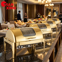 Equipo de Calentamiento de Alimentos para Buffet de Hotel Comercial TIANXING, Recipiente para Calentar Comida de Acero Inoxidable de 9L, Fuente de Alimentación a Gas
