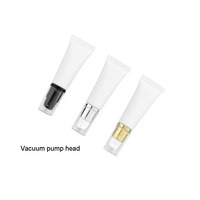LZ Pack 10g 15g Soft White Foundation Eye Cream Packaging Tubes à presser de brillant à lèvres de marque privée personnalisés avec applicateur en métal