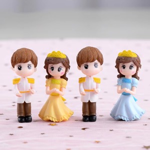Figuras en Miniatura de Príncipe y Princesa de Dibujos Animados, Muñecos para Jardín, Bonsái, Adorno, Juguete Infantil, Estatua en Miniatura para Decoración del Hogar y Bodas - Product Image 1