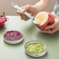Creatieve Bulk Kinderbestekset 304 Roestvrij Staal Dubbele Eindspatel Lepel Fruitpuree Lepel voor Restaurant Dessertbenodigdheden