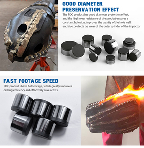 Cortador <span class=keywords><strong>PDC</strong></span> 1913 para Brocas de Perfuração de Campo Petrolífero |   Inserto de Corte <span class=keywords><strong>PDC</strong></span> de Alta Resistência ao Desgaste - Product Image 6