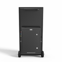 Layar Display Iklan Digital Signage 49 Inch, Kiosk Berdiri, Android, LCD Totem Outdoor dengan Roda, 1920*1080 Full HD
