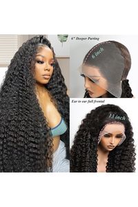 Parrucca Frontale 13x4 Full Lace all'Ingrosso, Capelli Umani Ricci Afro Naturali, Senza Colla, Brasiliani, Pre-Piumati, Vergini Remy - Product Image 4