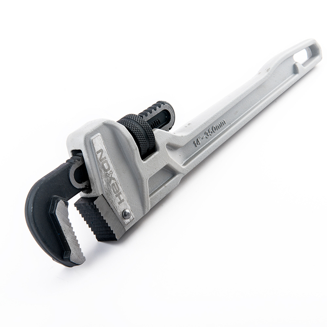 Drop Forged Aluminum Adjustable Straight Plumbing Wrench Tool Pipe Wrench