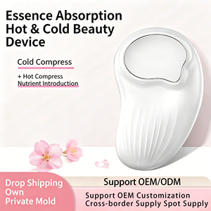 Dispositivo de Belleza para el Cuidado de la Piel con Masajeador Criogénico de Hielo Recargable, <span class=keywords><strong>Mini</strong></span> Compresa Fría y Caliente de Alta Frecuencia, Vibrador para Lifting Facial y de Cuello - Product Image 2