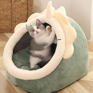 Nhà Sản Xuất Mới Trong Nhà Hang Động Ngủ Mềm Sang Trọng Có Thể Tháo Rời Có Thể Giặt Ấm Cúng Mèo Tổ Giường - Product Image 5