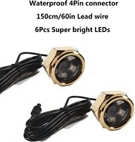 27W RGB/RGBW multicolore IP68 LED bouchon de vidange lumière marine sous-marine plongée pêche lumière 6LED bateau lumière Pod