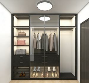 Armario Abierto Moderno Personalizado |   Organizador Multicapa con Iluminación LED + Diseño de Esquina | Armario de Almacenamiento de Piso a Techo para Dormitorio - Product Image 2