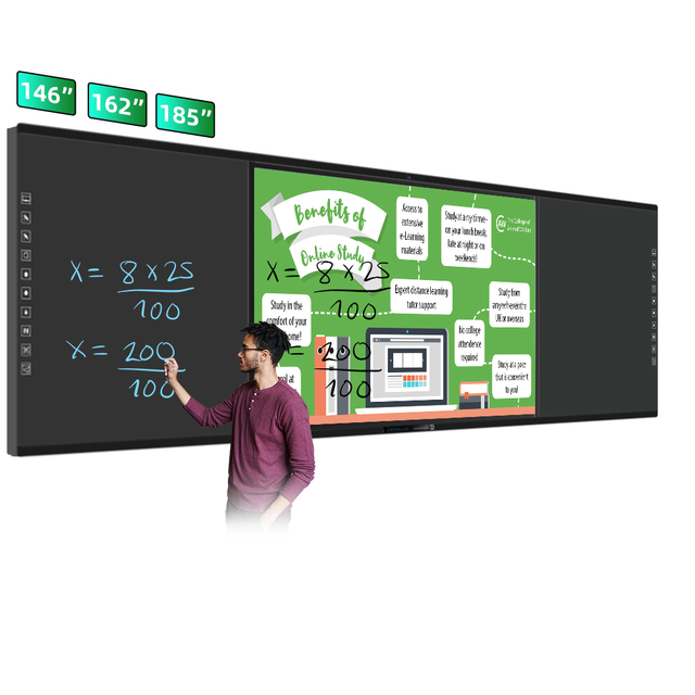 EIBOARD 86 Inch Smart Interactive Whiteboard 4K UHD Touch Screen IR 20 Points Kids Children Education Primary School Teaching