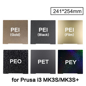 3DSWAY doble cara suave PEO PET primavera hoja de acero cama de calor PEI placa de construcción 241*254mm <span class=keywords><strong>Prusa</strong></span> I3 MK2 <span class=keywords><strong>MK3S</strong></span> + piezas de impresora 3D nuevo - Product Image 6