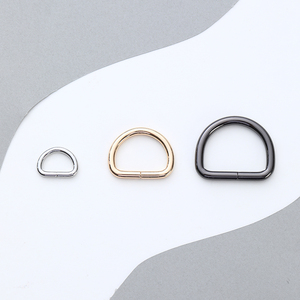 Hebillas de metal brillante con forma de D para accesorios de bolsos, piezas de herrajes de aleación de zinc con forma de D para reparación de bolsos y equipaje DIY - Product Image 1