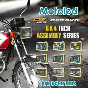 Ensemble de phares de moto MOTOLED <span class=keywords><strong>Custom</strong></span> <span class=keywords><strong>Vintage</strong></span> Dual pour <span class=keywords><strong>Honda</strong></span> CG125 Modified Light - Product Image 2