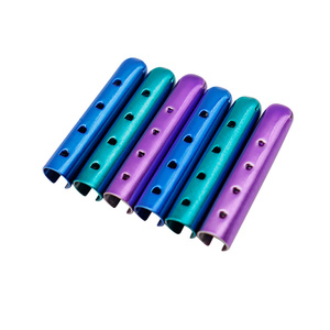 Embouts métalliques de haute qualité Coolstring à 4 trous, embouts ouverts électro-plaqués pour lacets, embouts peints sur sweat-shirt - Product Image 2