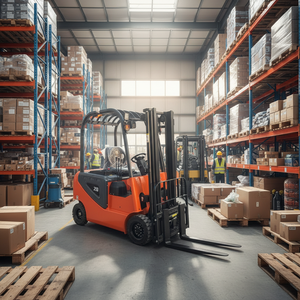 New Electric <strong>Forklift</strong> 1Ton 2Ton 3M 4M Lifting Height Pallet Stacker Crane Full Electric <strong>Forklift</strong> Stacker - Product Image 1