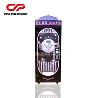 Machine d'arcade à monnayeur de luxe, modèle Colorful Park Pink Date, avec fonctions de coupe, de distribution de prix et de griffes, pour peluches