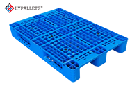 Palette en plastique de taille européenne 1200x800, HDPE, profil bas, haute résistance, palette d'entrepôt avec renfort en acier pour la logistique