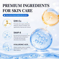 Sérum Anti-Âge Avancé à Marque Blanche 0,5% 5000ppm GHK-Cu Peptide de Cuivre SNAP-8 PDRN pour le Raffermissement, la Réparation et l'Hydratation du Visage