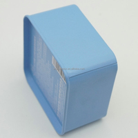 Vente en gros Récipients métalliques recyclables personnalisés Petites boîtes carrées en fer blanc gaufré pour l'emballage de barres de savon shampooing