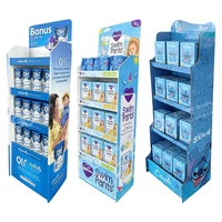 Présentoir sur pied en mousse personnalisé, économique et léger, recouvert de papier, pour promotion de courte durée en magasin