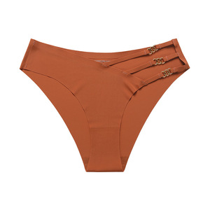 Donne all'ingrosso Sexy Oem Quick Dry Seamless Circle Trim decorare slip a vita bassa mutandine intimo - Product Image 4