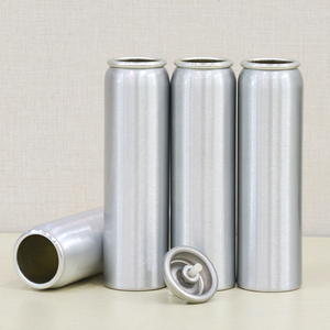 Lata <span class=keywords><strong>de</strong></span> Aerosol Personalizable, Recargable, Vacía, <span class=keywords><strong>de</strong></span> Aluminio para Oxígeno, con Válvula - Product Image 1