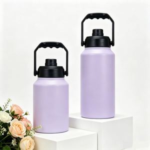 Bouteille isotherme en acier inoxydable de 3,8 L (128 oz) grande capacité avec compartiment pour glaçons – Garde les boissons froides - Product Image 2
