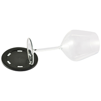 Incassable 440ML Gobelet à vin de luxe sans BPA Verre en plastique réutilisable avec aimant
