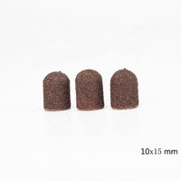 Capuchons de ponçage pour perceuse à ongles, 50 #80 #120 #180 # marron, 100 pièces/sac, 10x15mm, pour enlever les callosités, podimétrie