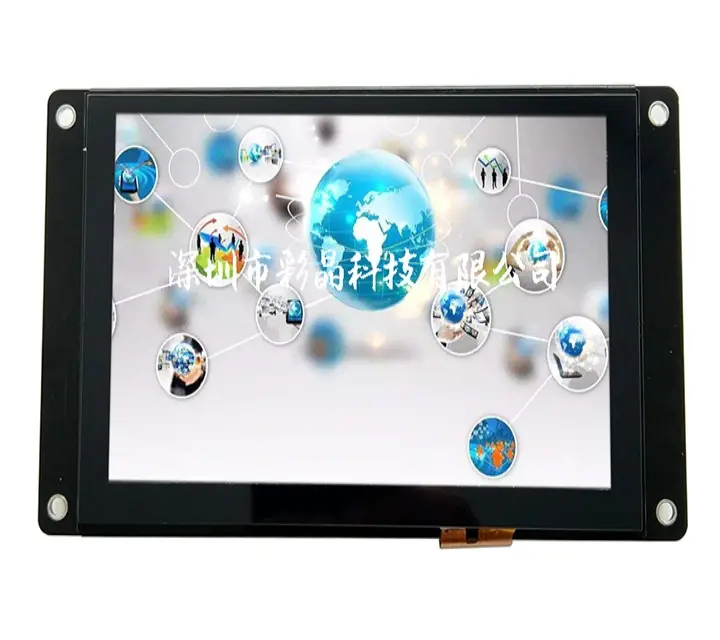 Seriële Poort 5.0 Inch 800*480 Pixel Slimme Tft Lcd Module Ondersteuning Rs232 Rs485 Ttl Voor Automaat En Controller