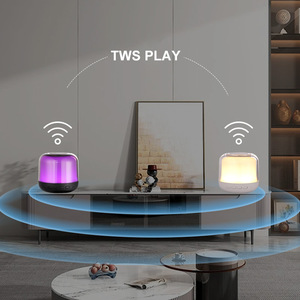 Mini <span class=keywords><strong>Bluetooth</strong></span> <span class=keywords><strong>Speaker</strong></span> với đầy màu sắc LED ánh sáng ban đêm không dây 5 Wát Đầu ra điện thoại di động nhựa đa chức năng <span class=keywords><strong>BTS</strong></span> cao cấp Loa - Product Image 2