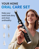 Pulidor de Dientes Multifuncional, Kit Portátil de Blanqueamiento Dental, Herramienta para Eliminar Manchas y Placa con 3 Pastas y 5 Cabezales de Cepillo