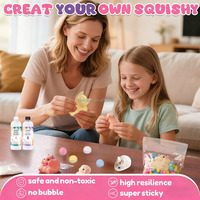 Taba Squishy Kit 16OZ 1:1AB Ensemble de silicone liquide avec moules Squishies de décompression sans bulles Kit de squishies cadeau avec guide