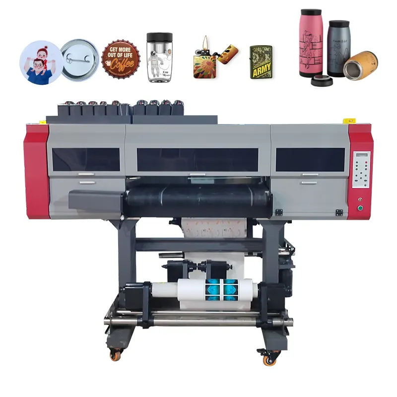 DTF mesin Printer Roll untuk Roll stiker Printer Sonpuu A/B Film tidak perlu Laminator UV DTF AB kecil 2 In 1 DTF UV Printer