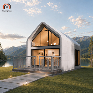 Maison de villégiature de luxe, bâtiment préfabriqué en acier léger sur mesure, maisons préfabriquées, pièce de jardin, mini-maison, cabane de camping - Product Image 1