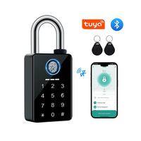 Cadenas intelligent Tuya pour casier de gym, avec code, combinaison, clé et empreinte digitale biométrique, compatible application Tuya - Vente en gros