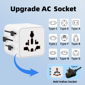 Xách tay mini gan cắm ổ cắm phổ Quốc Tế Du Lịch Adapter AC DC chuyển đổi Hội Đồng Quản trị cho USA Nhật Bản Euro UK Off Board - Product Image 4