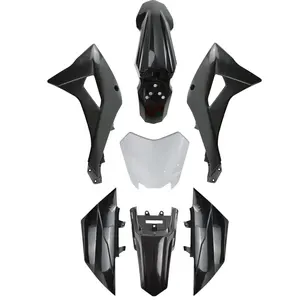 Lingqi Xe Máy Nhựa Cơ Thể Phần Fairing Kit Mudguards Tấm Cơ Thể Thiết Lập Bìa Cho Xe Máy Xe Đạp Moto Kayo TS50