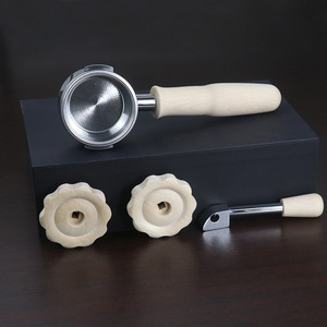 Kit de mango para máquina de café Huijia, mango de madera de 58 mm para máquinas de espresso - Product Image 2