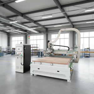 Router CNC Automático para Muebles <span class=keywords><strong>de</strong></span> Panel, Puertas <span class=keywords><strong>de</strong></span> Armario, Máquina <span class=keywords><strong>de</strong></span> Corte para Trabajar la Madera con Cambiador <span class=keywords><strong>de</strong></span> Herramientas <span class=keywords><strong>de</strong></span> Doble Estación en Línea Recta - Product Image 1