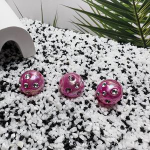 Acrylique diamant plâtrage couleur bricolage perlé téléphone portable chaîne voiture suspendu porte-clés sac accessoires perles irrégulières - Product Image 4