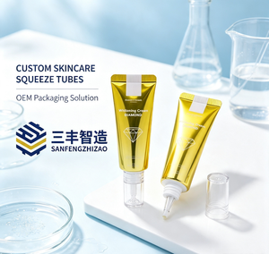 Tubo Exprimible de LDPE Blanco Vacío con Aplicador de Gotero y Tapa de Rosca para Envasado de Suero Cosmético y Protector Solar, 25 mm de Diámetro, Modelo SF-75 - Product Image 6