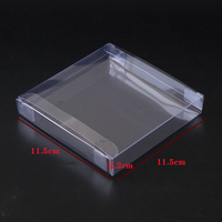 Petite boîte pliante en plastique PVC transparent personnalisée, matériau PET transparent recyclé, utilisé pour les couvercles d'emballage alimentaire